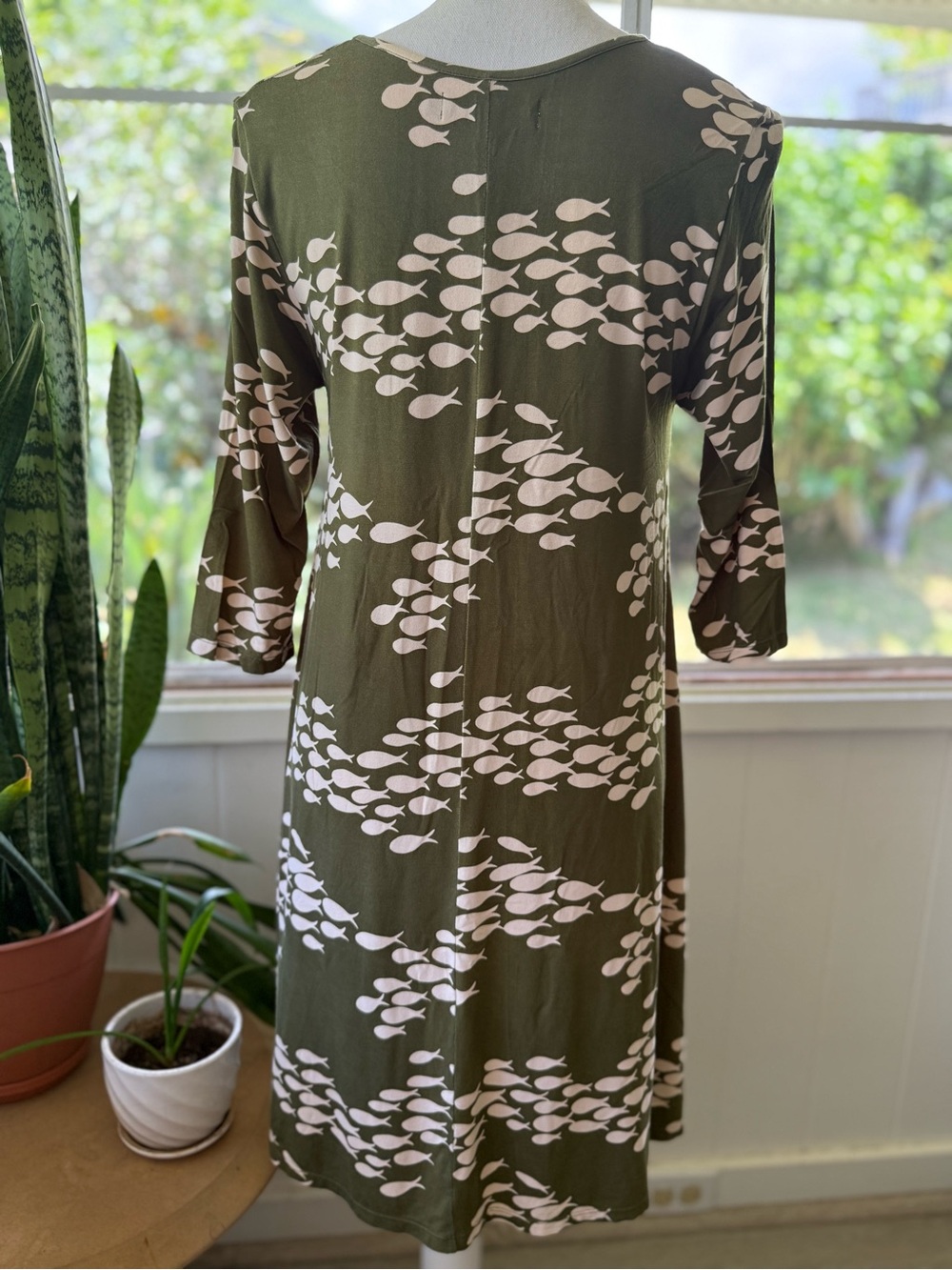 Ava Sky Dress Malta - Olive Fish - Picture 3 of 4